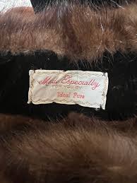 Vintage Brown Mink Collar - Etsy