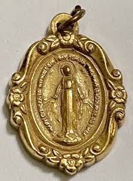Golden Medal Mary Conceived Without Sin Pray For Us Who Have ...
