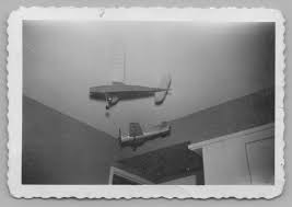 1950s Toy Airplane Model Suspended in Mid-Air, Vintage Aviation Decor Childhood | eBay