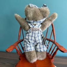 Vintage Boyds Bears Brooke E. Bearsley 10" Retired Plaid Overalls 1990s W/tags - Etsy