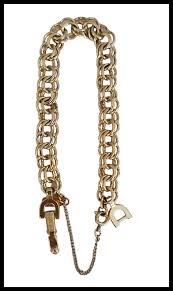 Monet Gold Tone Chain Double Link With Safety Chain Bracelet ...