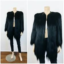 Vintage 1940s BENCHA Black MONKEY/GOAT Fur Coat Jacket - Etsy