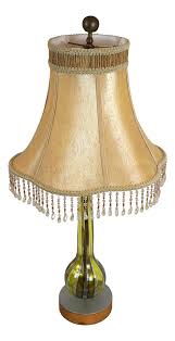 Contemporary Hand Blown Green Striped Glass Boudoir Table ...