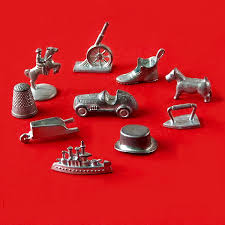 Vintage Metal Monopoly Game Pieces – Ten Green Balloons ...