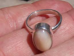 NATURAL FIRE OPAL GEMSTONE SILVER FASHION RING SIZE 8.75