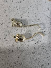 Lot Of 2 Vintage Silver Tone Mouse Brooch With Stone For Eyes | eBay