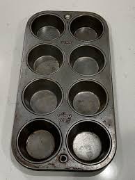 Vintage Ekcoloy Silver Beauty Mini Muffin Tin, 8 Cup Cupcake ...