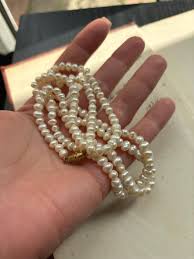 Vintage Real Fresh Water Rice Pearl Flapper Necklace - Etsy UK