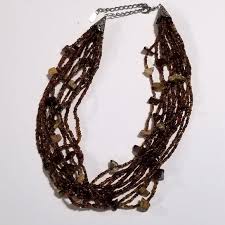 Esmor | Jewelry | Esmor Multi Strand Seed Bead Stone ...