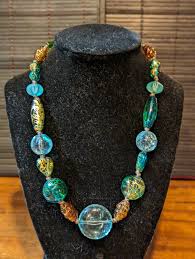 Vintage, Multicolored, Italian Murano Art Glass Heart Shaped ...