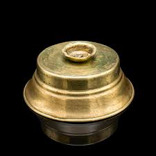 Vintage Candlelight Dome Lamp, Indian, Pierced Brass, Candle Holder, Circa 1930 at 1stDibs