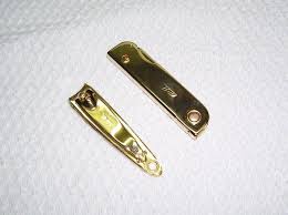 Vintage Bassett Trim Gold Multitool Pocket Knife and Fingernail Clippers USA | #1807490417