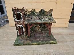 Nativity Manger Wooden Compound Rustic Made In Germany | eBay