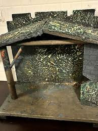 Antique Nativity scene Japan Paper Mache Wood 1930s Set Vintage Figures Animals | eBay