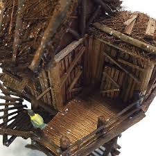 Lemax 2002 Pinewood Perch Village Collection #24815 Birds Dog Wood Watchtower | eBay