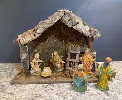 Fontanini Style Italian Creche Musical Silent Night Nativity ...