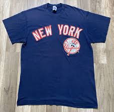 Logo 7 Inc New York Yankees Baseball MLB Shirt Sz Lrg Single Stitch Made in USA | eBay