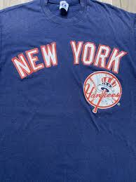 Logo 7 Inc New York Yankees Baseball MLB Shirt Sz Lrg Single Stitch Made in USA | eBay