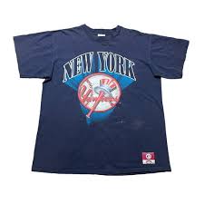 Vintage “New York Yankees” Distressed Single Stitch Nutmeg Mills T-Shirt Adult L | eBay