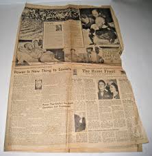 Ernie Pyle Sat April 20th 1945 The Cleveland Press Article Photos Ernie Pyle | eBay