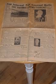 Vintage Newspaper From 1951---vintage the Tacoma News Tribune---old Newspapers---vintage Newspapers---newspaper About the Korean War - Etsy