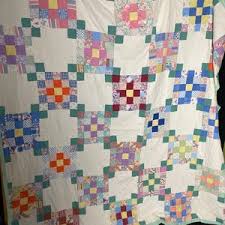 Vintage 1940's Square Pattern Quilt With Green Back - Etsy India