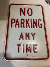 Vintage No Parking Sign | eBay