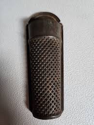 VTG Small Nutmeg Hand Grater Attached Lid Open Bottom ...