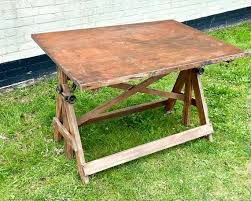 Vintage Architect Wooden Draughtman Table Pine Map Drawing Board Industrial Desk Office Retro Plan Chest Antique Adjustable - Etsy