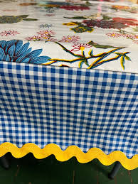 Mums the Word--- Floral Oilcloth Tablecloth - Etsy