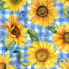 QT Fabrics This & That X - 30428-B Sunflowers on Blue ...