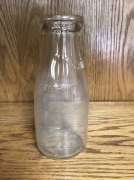 Bottle Vintage Old Glass Dairy Milk Jar One Pint | eBay