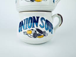 Vintage FESTIVAL Hand Made Stoneware Ceramic Handled Soup ...