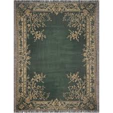 Woven Blanket Green Gold Baroque Chateaucore Home Decor Elegant Interior Design Housewarming Gift Victorian Tapestry - Etsy