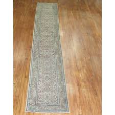 Long Gray 20th Century Turkish Runner, 2'6'' X 15'4'' | Chairish