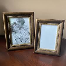 2 (Pair) Green Tree Gallery Antique Style Table top Picture Frames - Gold Tone | eBay