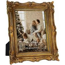 EYMPEU Gold 8x10 Antique Picture Frame Vertical and Horizontal for Tabletop Display - Walmart.com