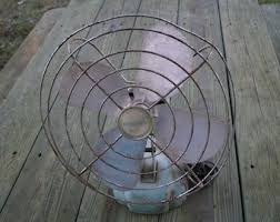 Vintage Fan, Vintage Electric Fan, 1960's Eskimo Model 081002 Fan, Retro Aqua Cage Fan, Industrial Decor, Mid-century Blade Fan, MCM Fan - Etsy