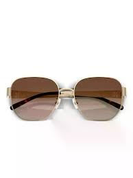 Tory Burch Round-Frame Sunglasses - Gold | Editorialist