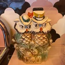 This Vintage, McCoy, Owl Cookie Jar is in the best... | Depop