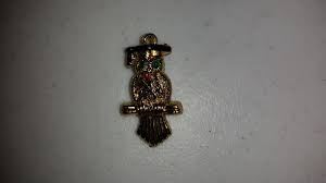 Vintage Gold Owl Charm Cracker Jack/Gumball Toy Prize | eBay
