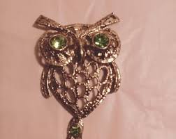 Vintage Donkey Brooch With Green Eye - Etsy Australia