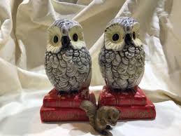Vintage Owl Ceramic Bookends - Etsy
