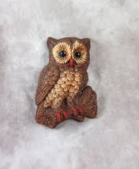 1970s Owl Wall Plaque - Wall Decor Hanging - Etsy
