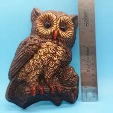 Vintage | Wall Decor | Two 5x7 Cabin Owl Wall Hangings Mcm ...