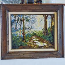 Vintage Needlepoint 16x20 W Germany Wormwood Frame 24x28 ...