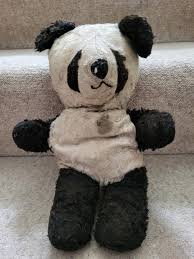 Shabby Panda Bear: Worn Velvet Nose, Collector's Teddy - Etsy