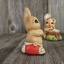Vintage Rabbit Figurine Pendelfin Bunny Joanne Ollie England ...