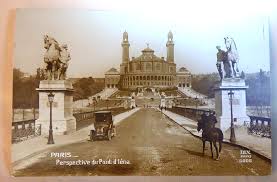 1907-1915 Sepiatone Collotype Postcard PARIS Le Trocadero ...
