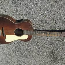 Vintage '30s Unlabeled Harmony Parlor USA Guitar ! DECENT ...